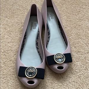 Melissa & Jason Wu Jelly peep toe flats